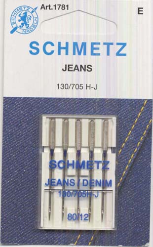 Schmetz Jean/Denim needle,80/12, 5pc