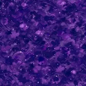 118" Wide Back - Clouds - Amethyst - Dark purple clouds
