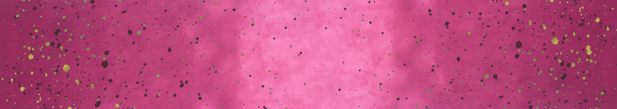 Ombre Galaxy - Metallic - Magenta - gradient pink with gold and dark spots