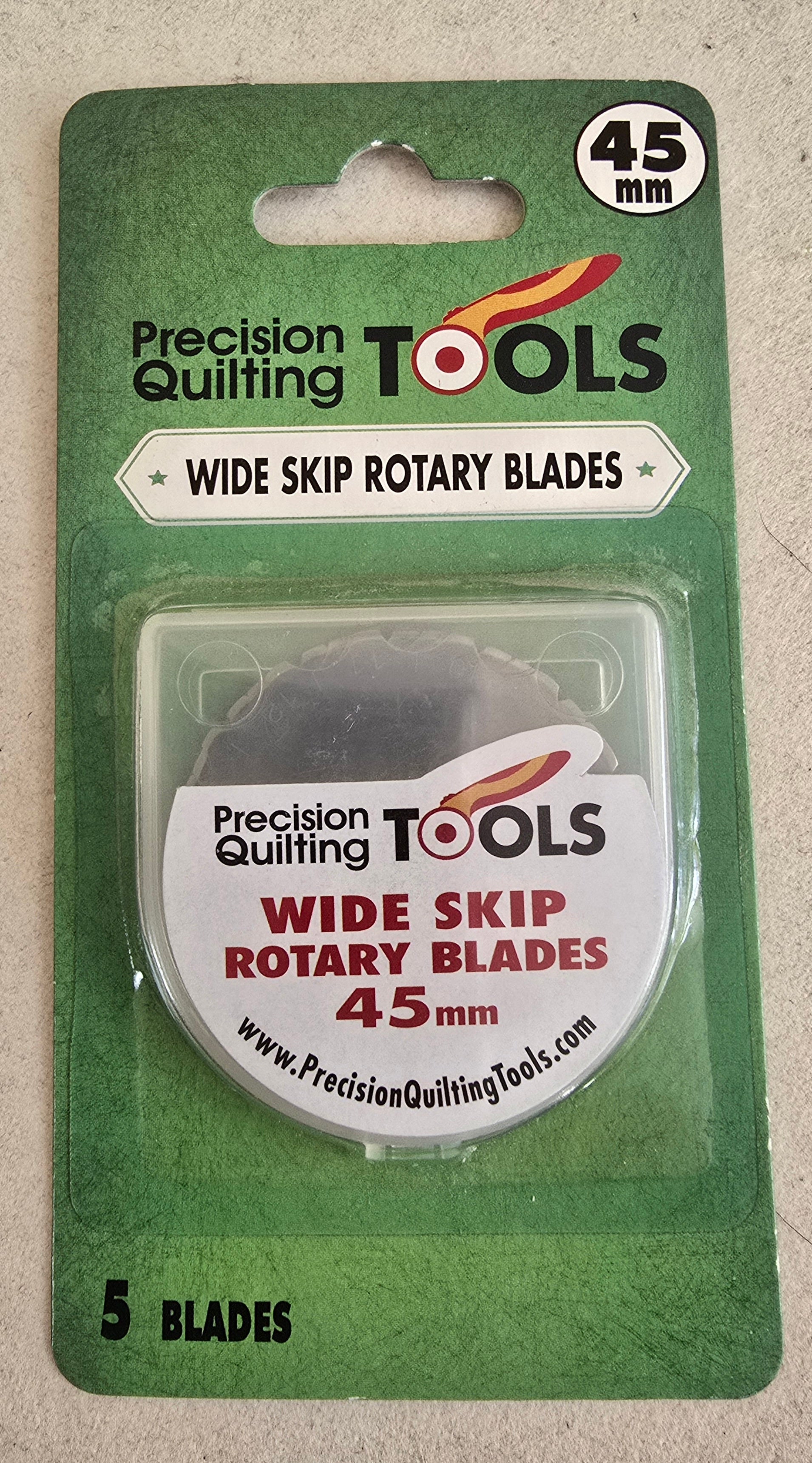 45MM - Wide Skip Rotary Blades - 5pk - Precision Quilting Tools