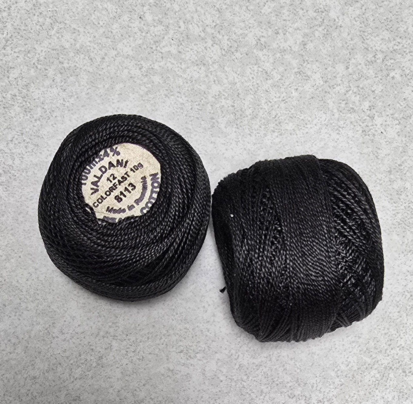 Valdani - 12wt. Perle Cotton - Black