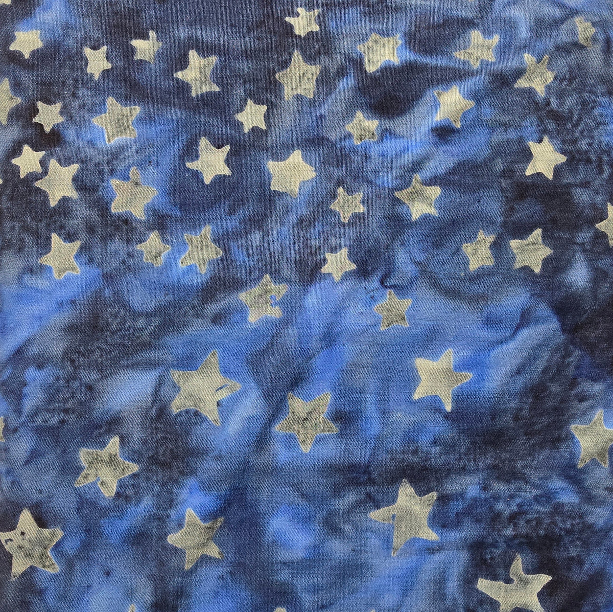 Bandana - Stars - Royal Blue - gray stars on blue