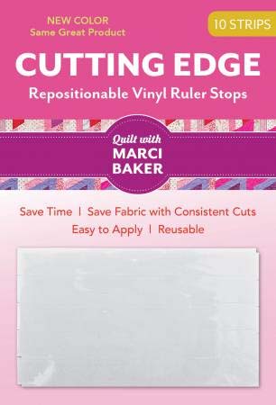 Qtools cutting edge reposition guide, vinyl strips - White - 10 Strips