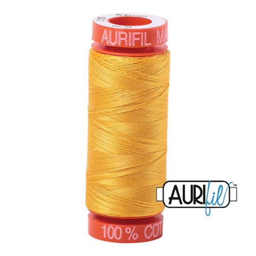 Cotton Mako Thread 50wt 200M Aurifil - 2135 Yellow