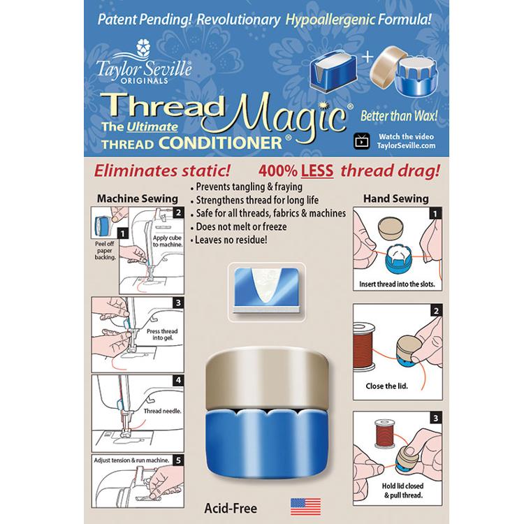 Thread Magic - The ultimate thread conditioner includes 1 round & 1 square
