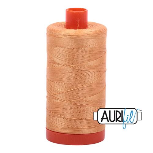 Cotton Mako Thread 50wt 1300M Aurifil - 2214 Golden Honey