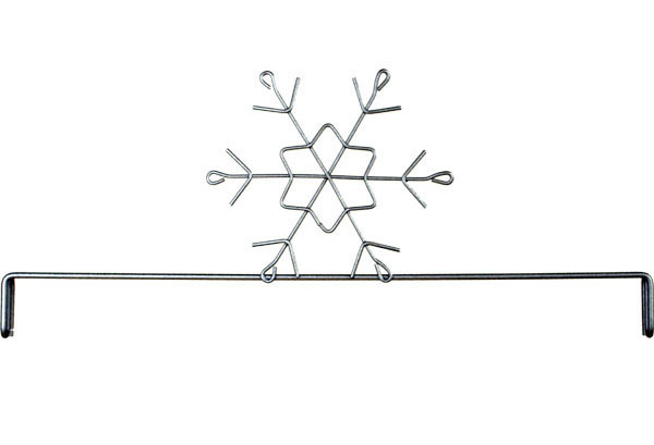 Ackfeld - 12" Snowflake Header - Silver 22677