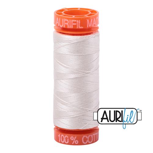 Cotton Mako Thread 50wt 200M Aurifil - 2311 Muslin - off white