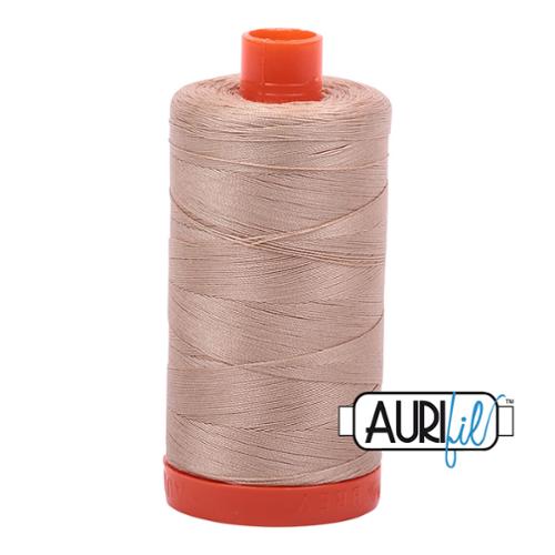Cotton Mako Thread 50wt 1300M Aurifil - 2314 Beige
