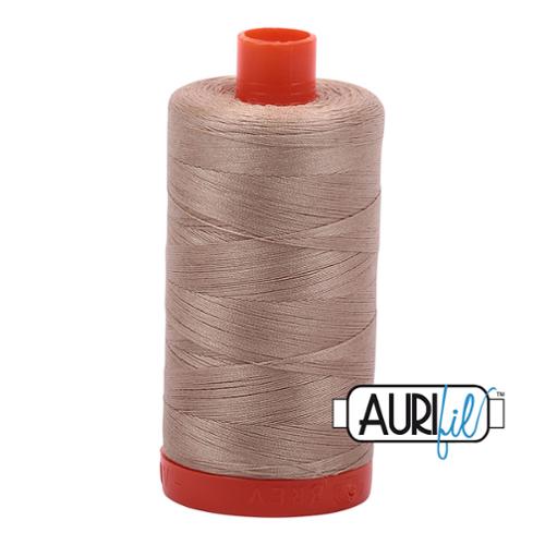 Cotton Mako Thread 50wt 1300M - Aurifil -MK50 2326 - Sand