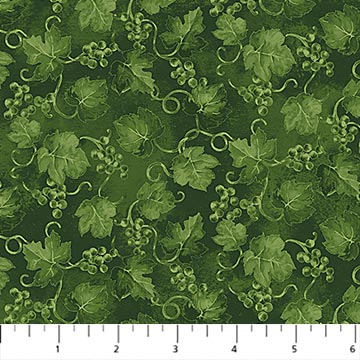 You had me at wine - Grapevine, green. Tone on tone print
