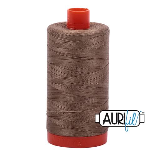 Cotton Mako Thread 50wt 1300M Aurifil - 2370 Sandstone