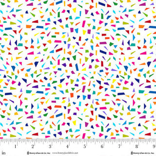 Snips - Rainbow - colored confetti on white