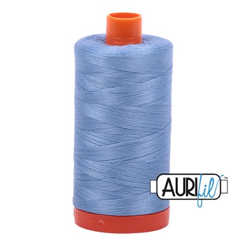 Cotton Mako Thread 50wt 1300M Aurifil - 2720 Lt Delft Blue