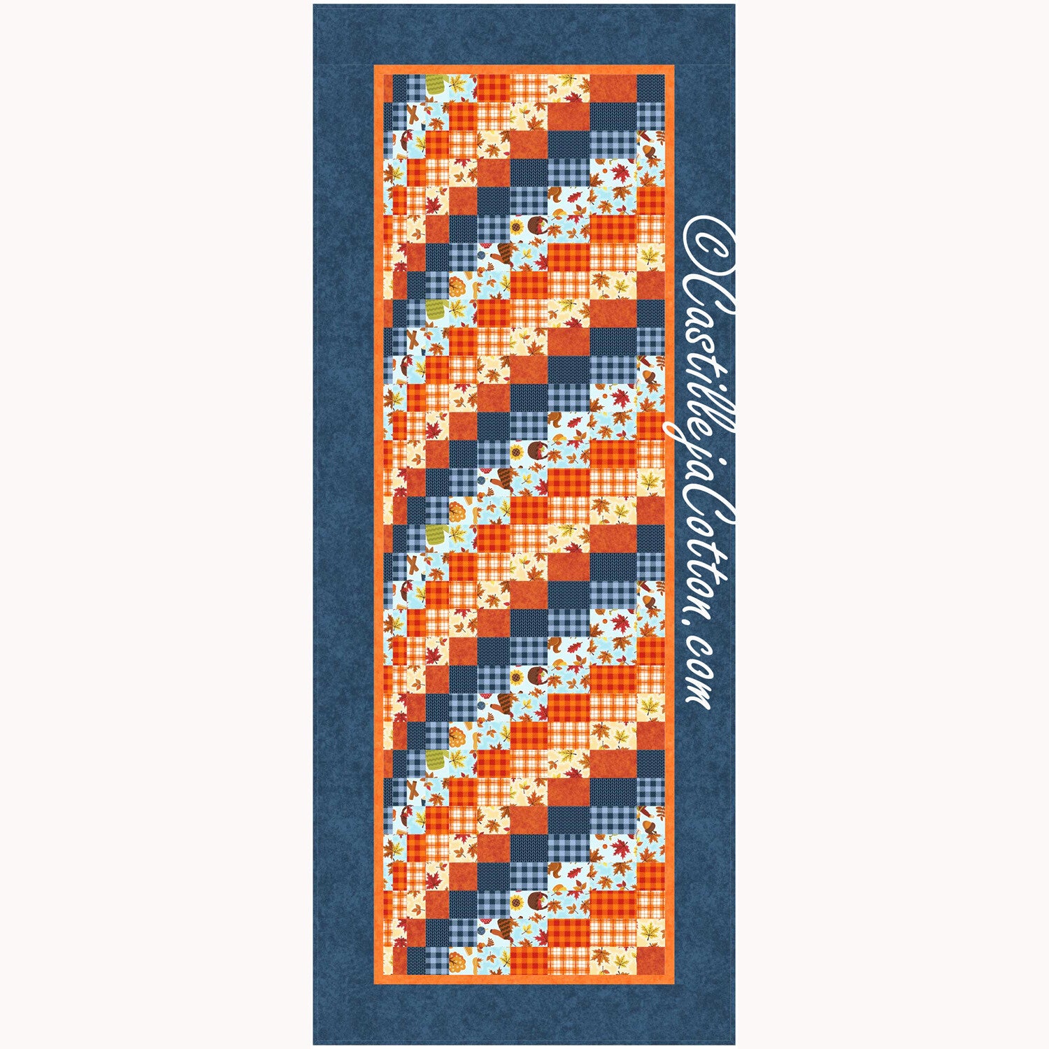 Autumn Bargello Runner - 22 x 55 runner  - Castilleja Cotton - CJC462812