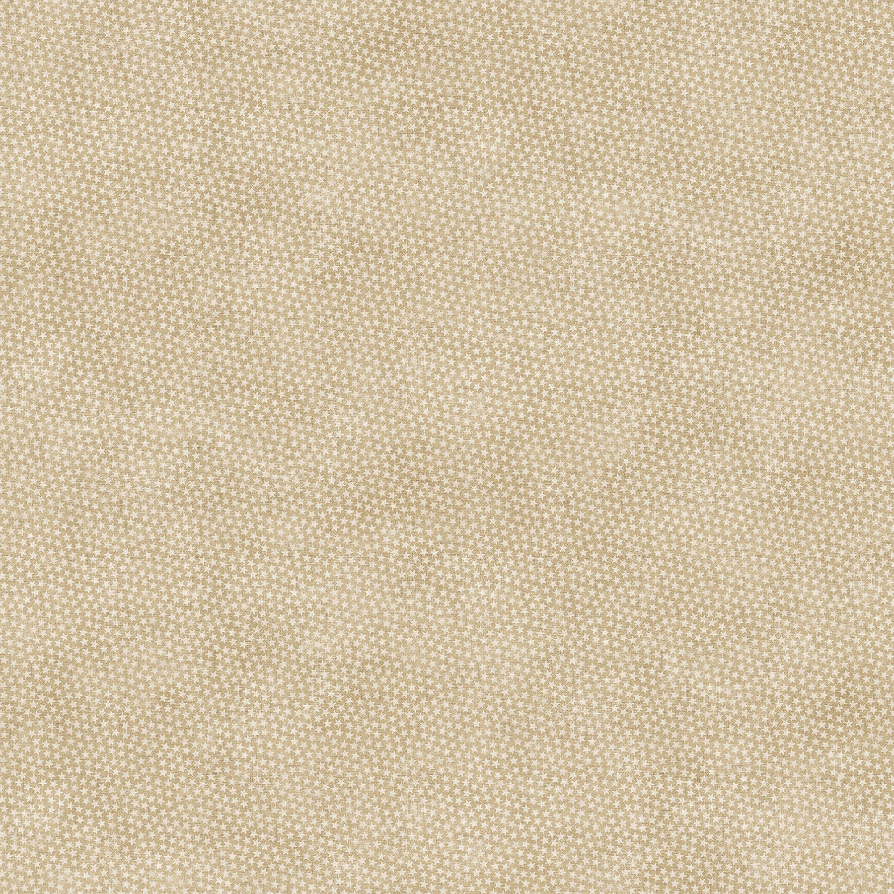 American Heartland - Mini Stars - Ecru - tone on tone lt tan stars