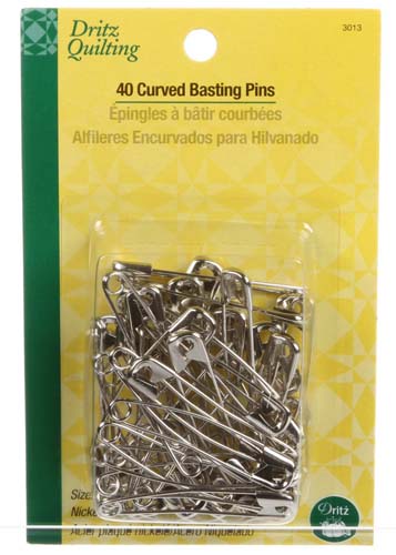 40 Curved Basting Pins-Size 3-2 inches by Dritz 3013