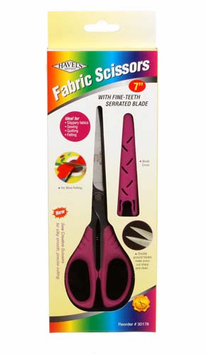 Havel's 7" Sewing Fabric Scissors - fine teeth