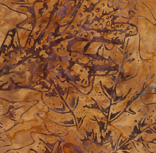 Natures Lodge Batik - CedarAutumn Leaves Batik From Wing and A Prayer
