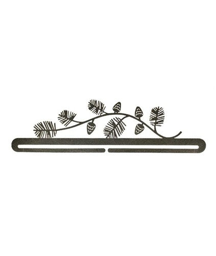 Ackfeld - 18 inch split bottom hanger - Pine Needles - Charcoal