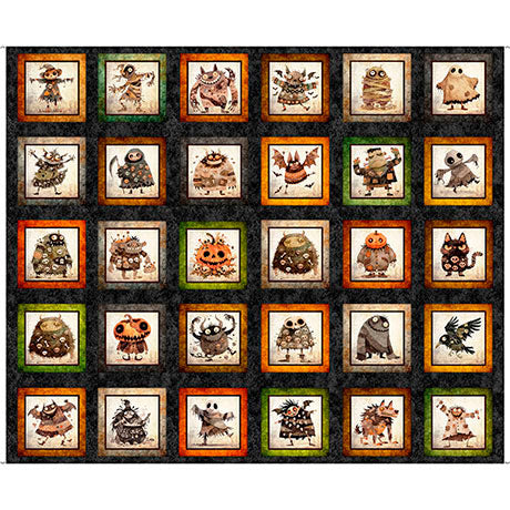 A Haunting We Will Go - Halloween Monster Picture Patch - PANEL (157)