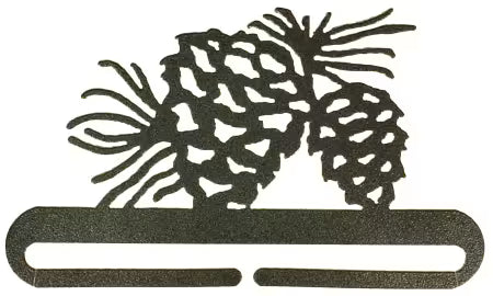 Ackfeld - 6" Pine Cone -  Charcoal - split bottom - 32642