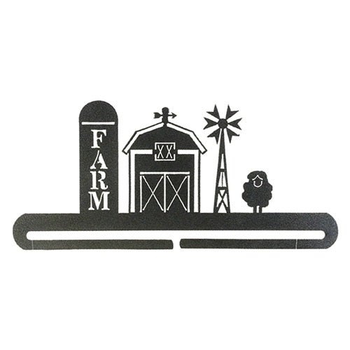 Ackfeld - Barn and Silo - Split Bottom - 12in. Charcoal