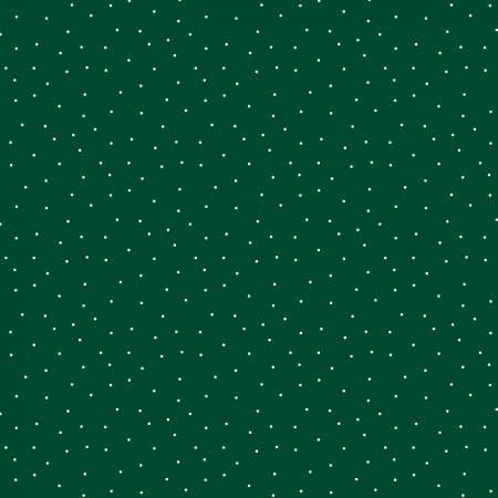 Essentials Pindots -White dots on forest green