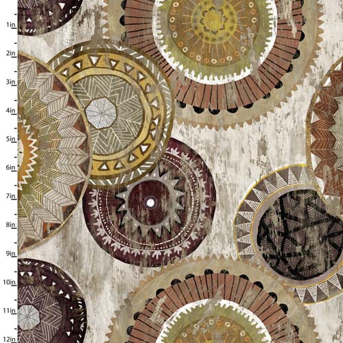 Global Luxe - Medallion - Multi - large medallions with geometric desgins