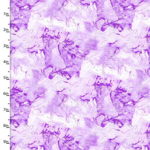Arctic Wonder - Cracked Ice - Purple - lt purple texture w/ silver glitter