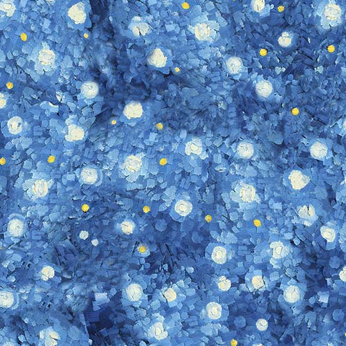 C'est Magnifique - Starry Night - Blue - stars in blue night sky