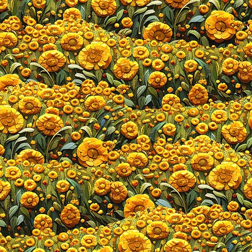 C'est Magnifique - Fields of Gold - Yellow - yellow floral
