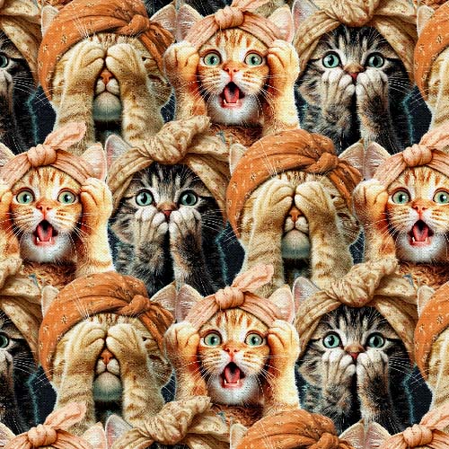 Please Seat Yourself - Three Wise Cats - Multi - packed cats