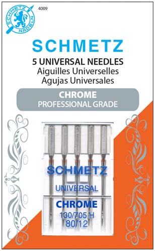 Schmetz 80/12 CHROME Universal needle 5ct.