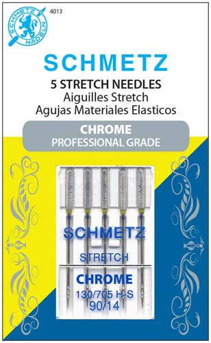 Schmetz 90/14 CHROME Microtex Needle - #4013