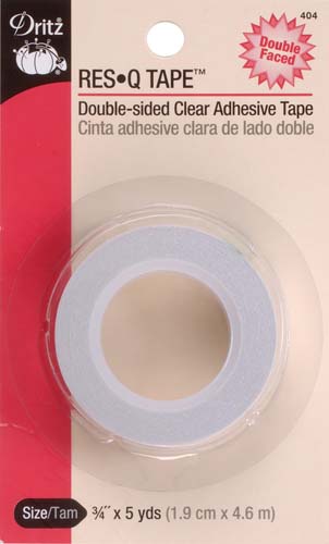 Dritz - Res-q tape - double sided clear adhesive tape  3/4 in. wide #404