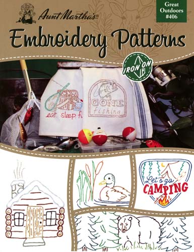Aunt Martha's Embroidery Patterns - Great Outdoors #406B-