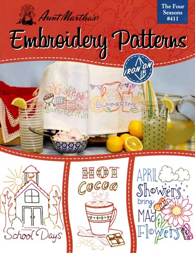 Aunt Martha's Embroidery Patterns - The Four Seasons #411CP -