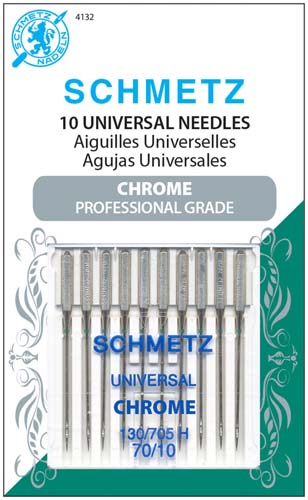 Schmetz 70/10 CHROME Universal Needle 10ct. - #4132