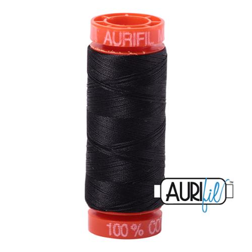 Cotton Mako Thread 50wt 200M Aurifil - 4241 Very Dark Grey