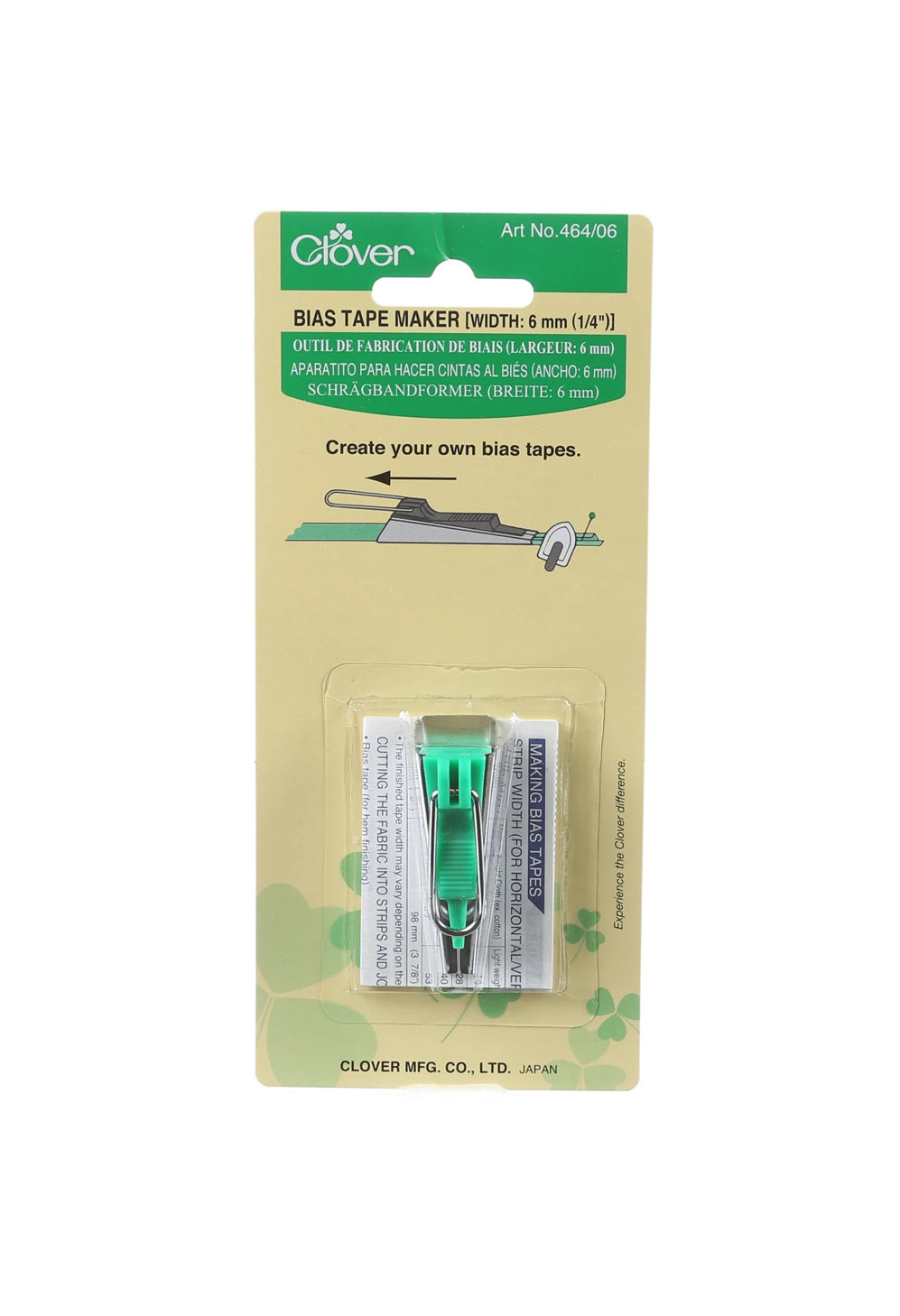 Bias Tape Maker - 1/4" from clover