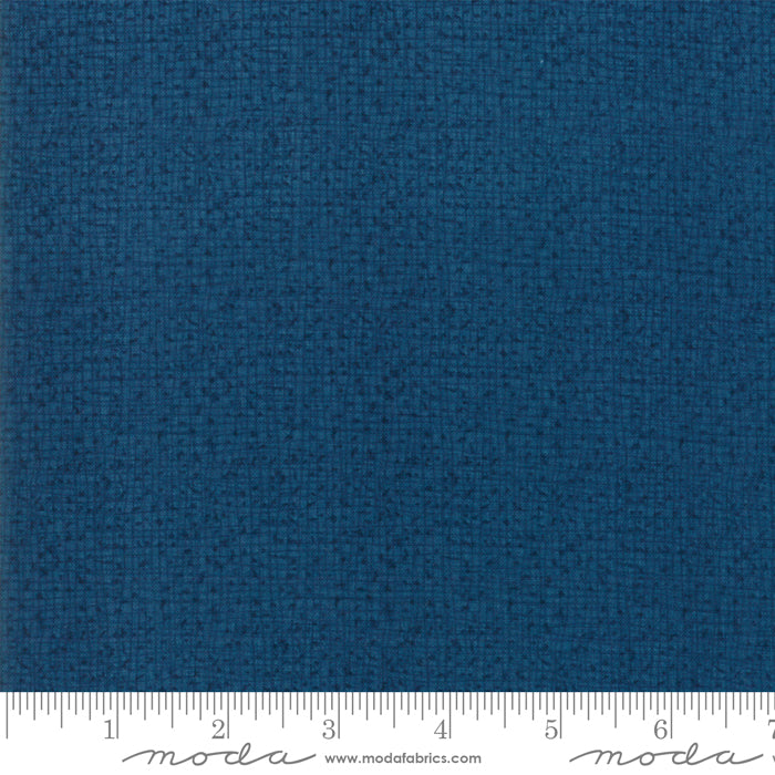 Thatched - Marine - dark blue crosshatch