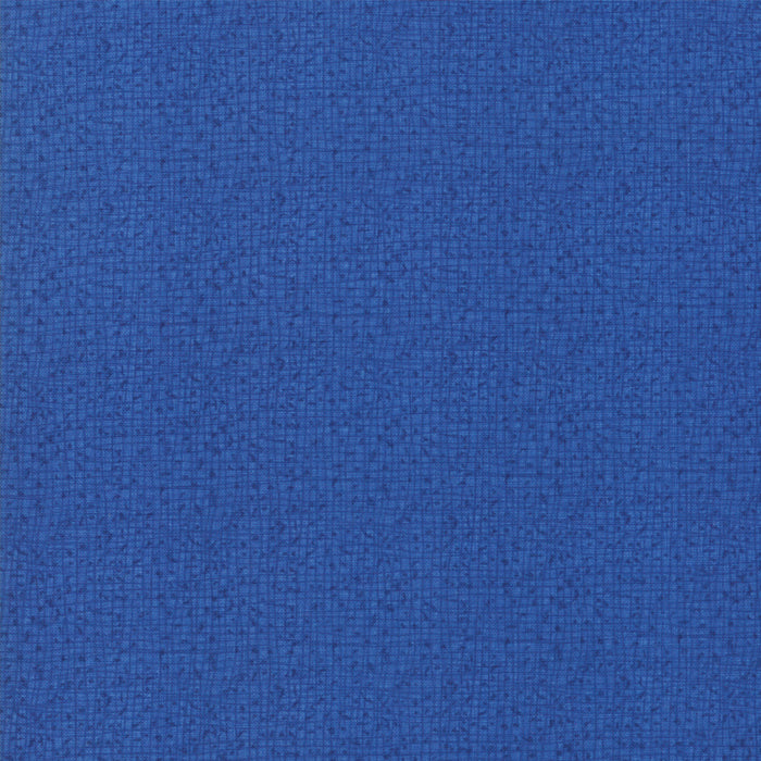 Thatched - Royal - medium blue crosshatch