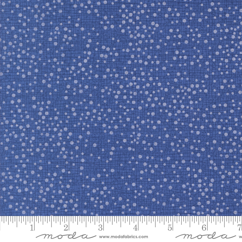 Dotty Thatched- Royal -  blue crosshatch with dots