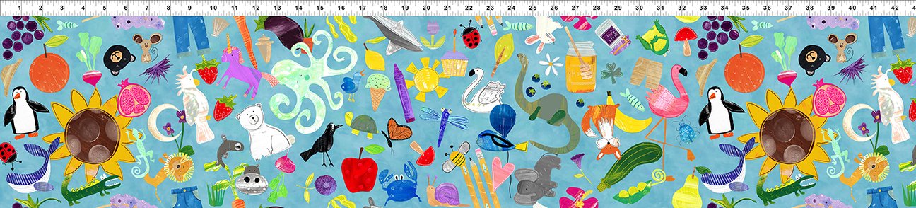 ABC's of Color - Collage - Blue