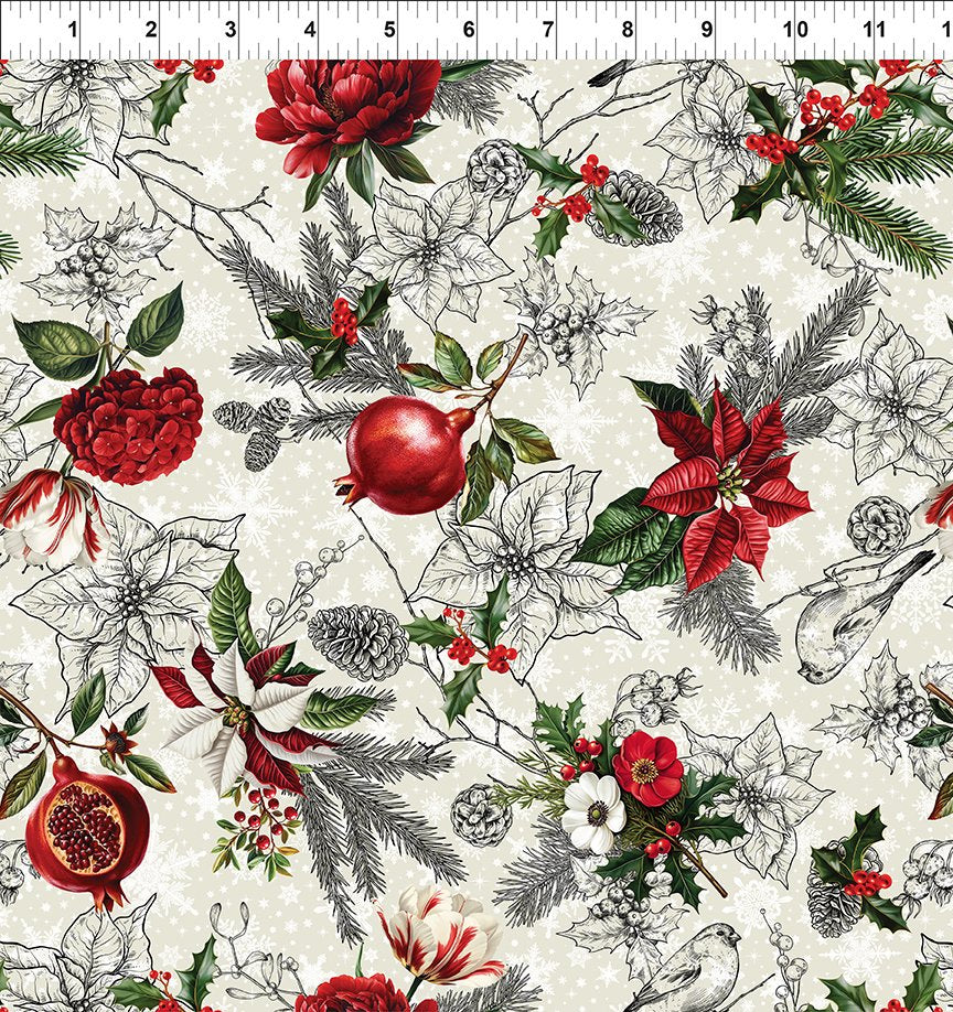 Winter Enchantment - Cream Toile