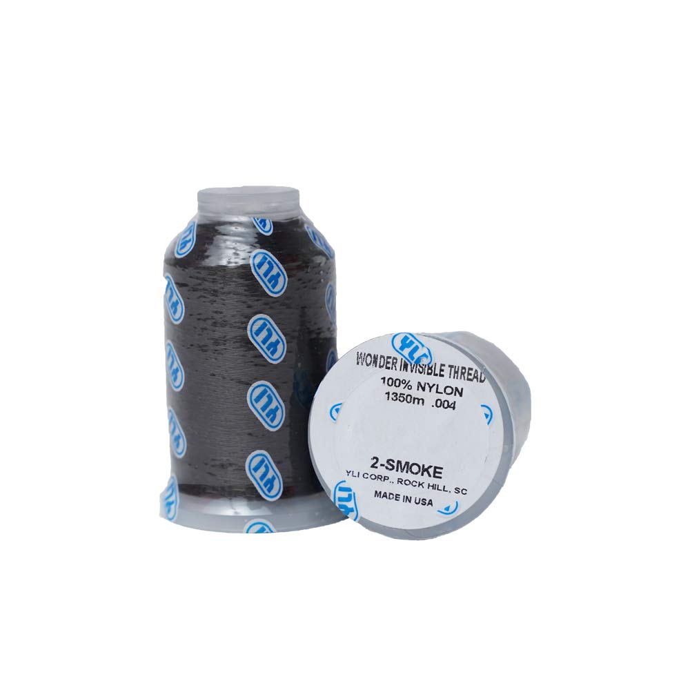 YLI Wonder Invisible Thread - Smoke, 1500yds.