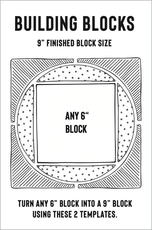 6 inch Building Blocks templates - Jen Kingwell Designs