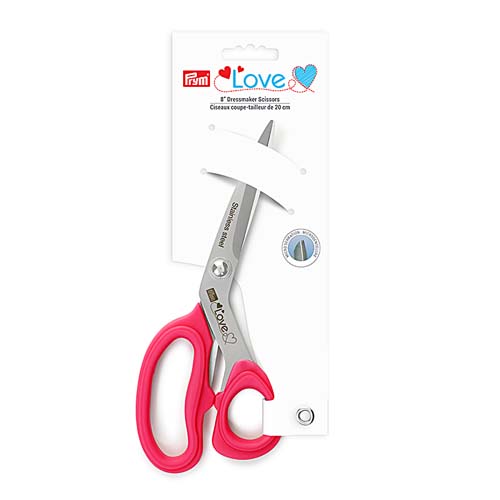 Prym 8" dressmaker scissors-  pink handles-  60117