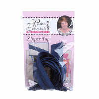 Zipper Tape - Navy Blue - 3 Yards of Navy Blue Zipper Tape With 8 Slides-F